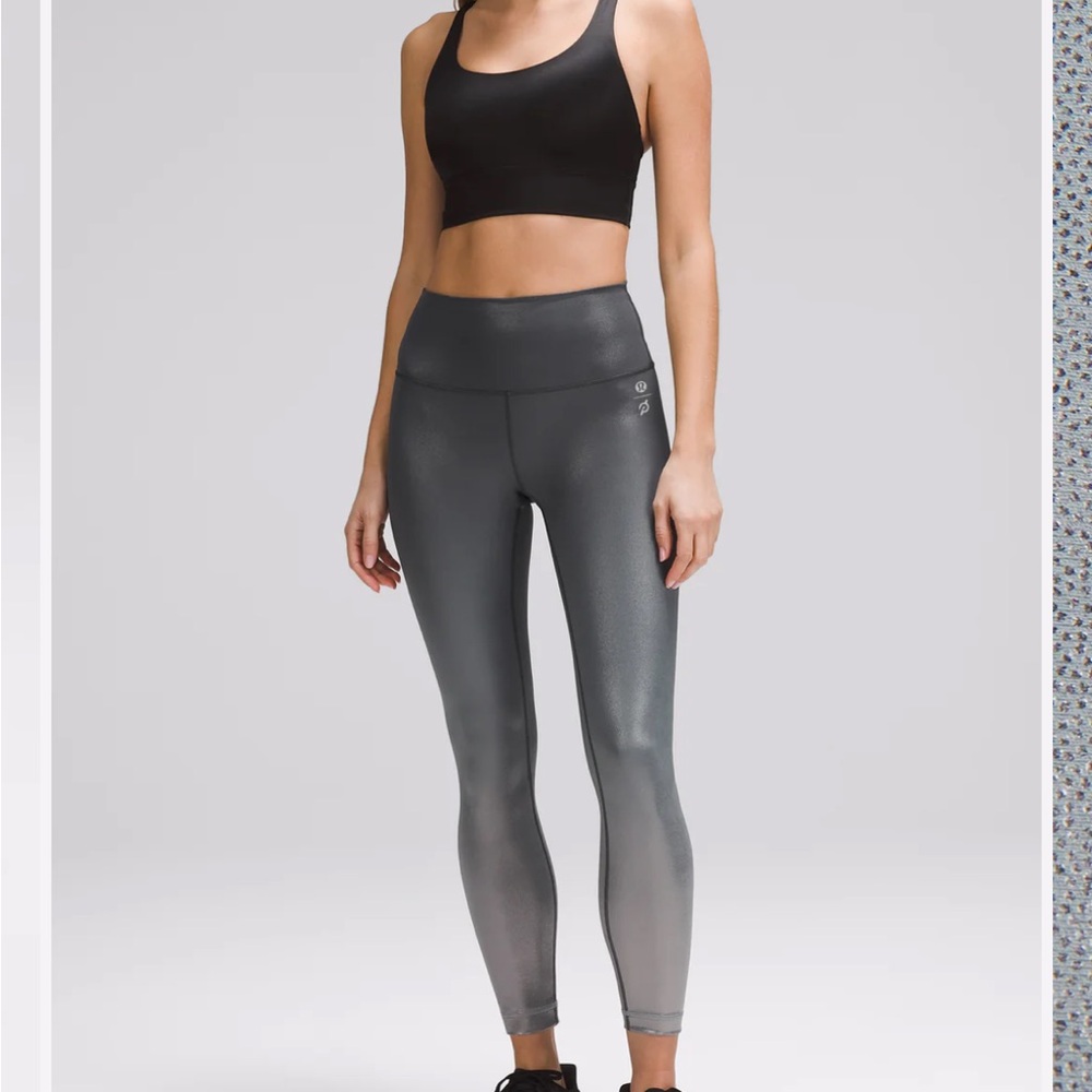 Lululemon Athletica wunder under foil leggings
